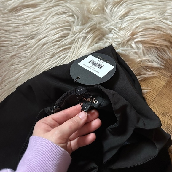 NOOKIE Chloe Lace Off The Shoulder Midi Dress In Black - Picture 4 of 5